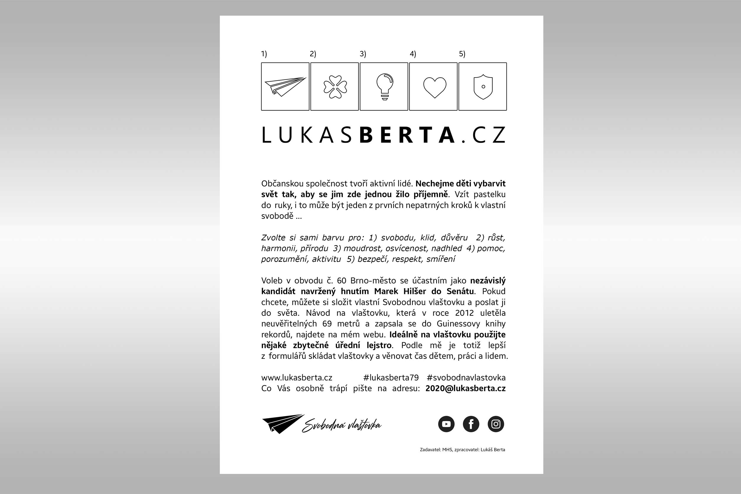 Lukáš Berta - Senát 2020, leták 9/2020